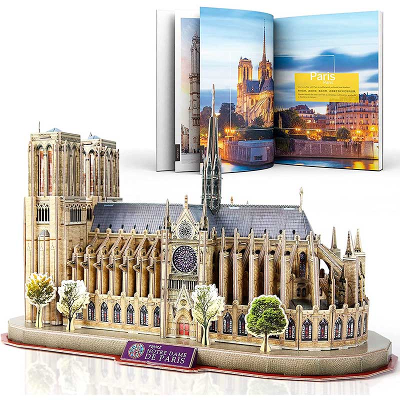 CUBICFUN NATIONAL GEOGRAPHIC NOTRE DAME PARIS (128 PIEZAS) - IRION Juguetería - 