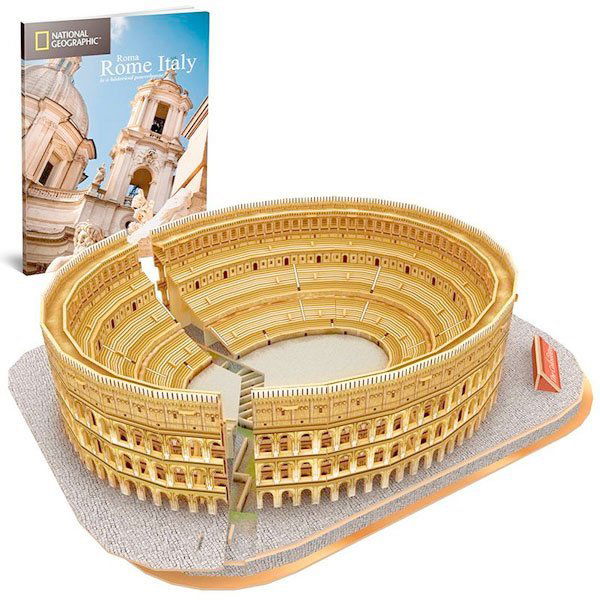 CUBICFUN NATIONAL GEOGRAPHIC ROME THE COLOSSEUM (131 PIEZAS) - IRION Juguetería - 