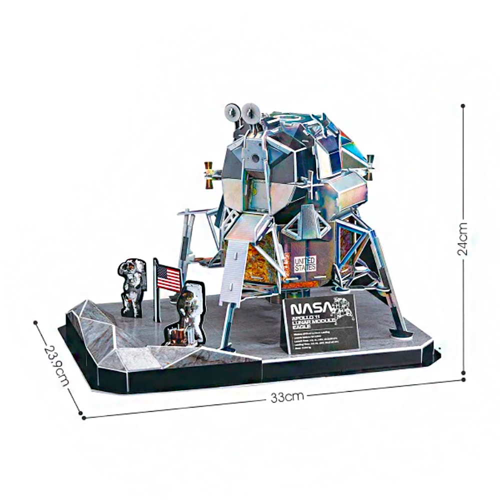 CUBICFUN PUZZLE 3D APOLLO 11 (93 PIEZAS) - IRION Juguetería - 