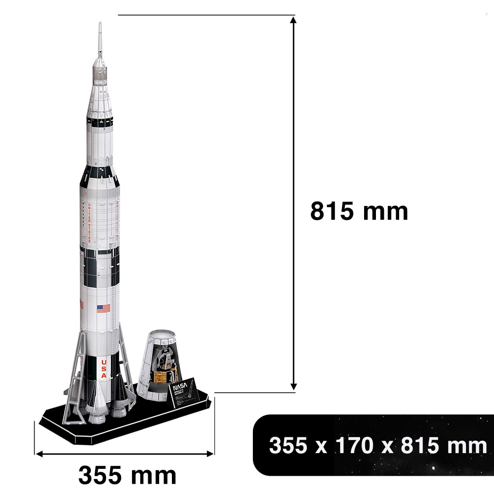 CUBICFUN PUZZLE 3D APOLLO SATURN V (136 PIEZAS) - IRION Juguetería - 