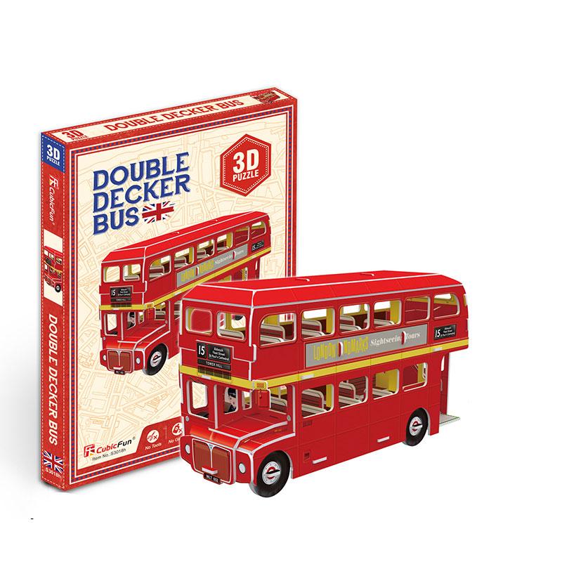 CUBICFUN PUZZLE 3D AUTOBUIS LONDON MINI (32 PIEZAS) - IRION Juguetería - 