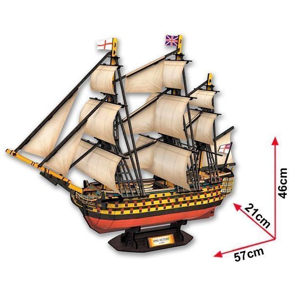 CUBICFUN PUZZLE 3D HMS VICTORY (189 PIEZAS) - IRION Juguetería - 