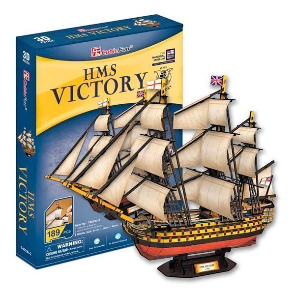 CUBICFUN PUZZLE 3D HMS VICTORY (189 PIEZAS) - IRION Juguetería - 