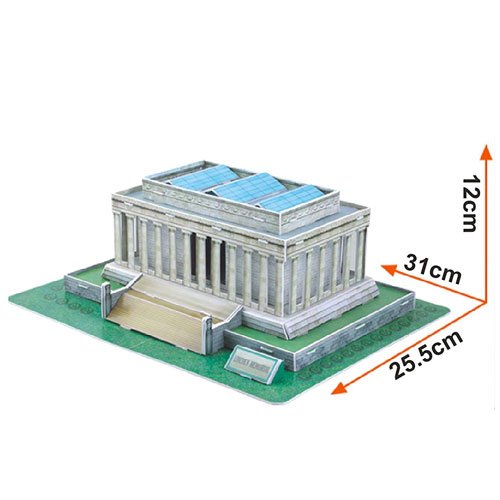 CUBICFUN PUZZLE 3D LINCOLN MEMORIAL (41 PIEZAS) - IRION Juguetería - 
