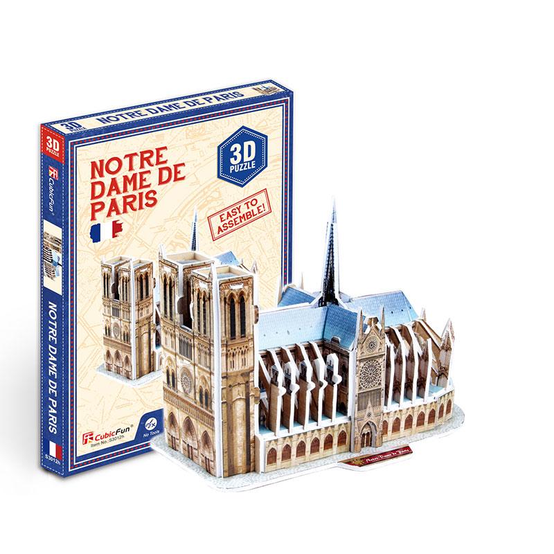 CUBICFUN PUZZLE 3D NOTRE DAME MINI (39 PIEZAS) - IRION Juguetería - 