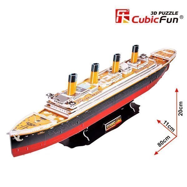 CUBICFUN PUZZLE 3D TITANIC (113 PIEZAS) - IRION Juguetería - 
