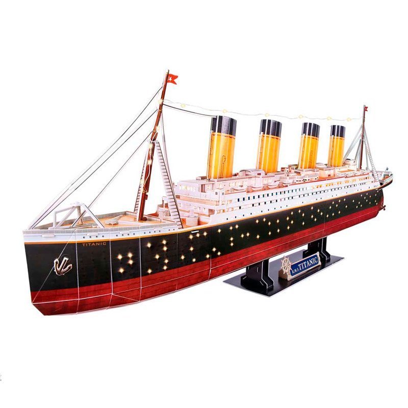 CUBICFUN PUZZLE 3D TITANIC LED (266 PIEZAS) - IRION Juguetería - 