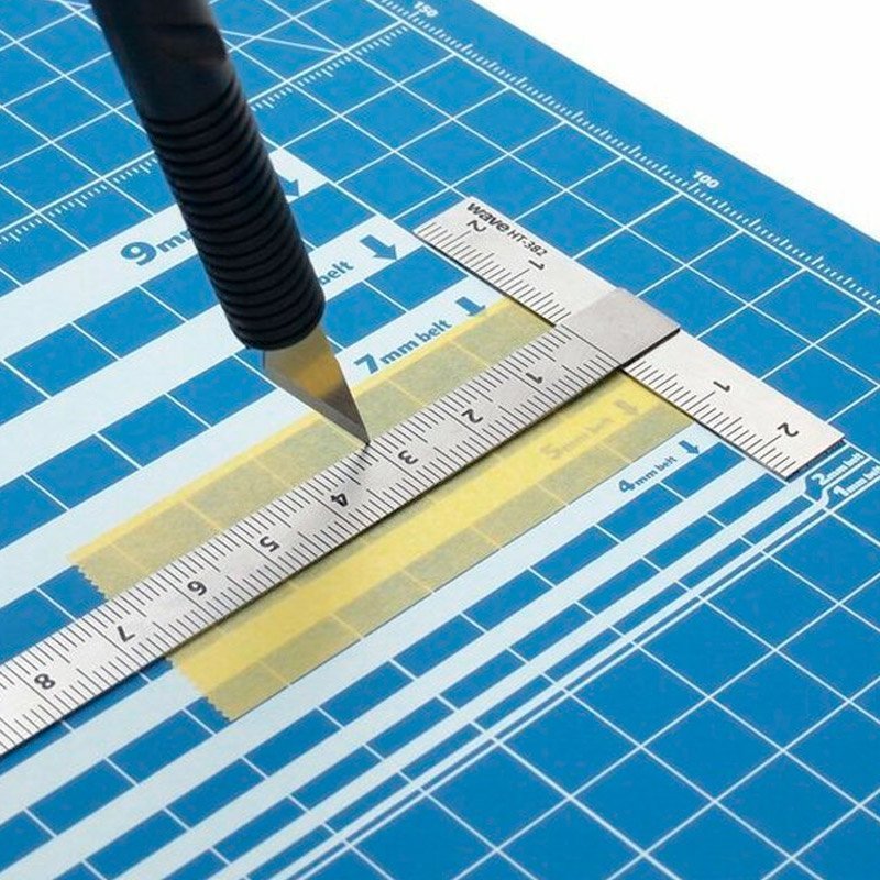 CUTTING MAT AZUL A3 WAVE (45 X 30CM) HT098 - IRION Juguetería - 