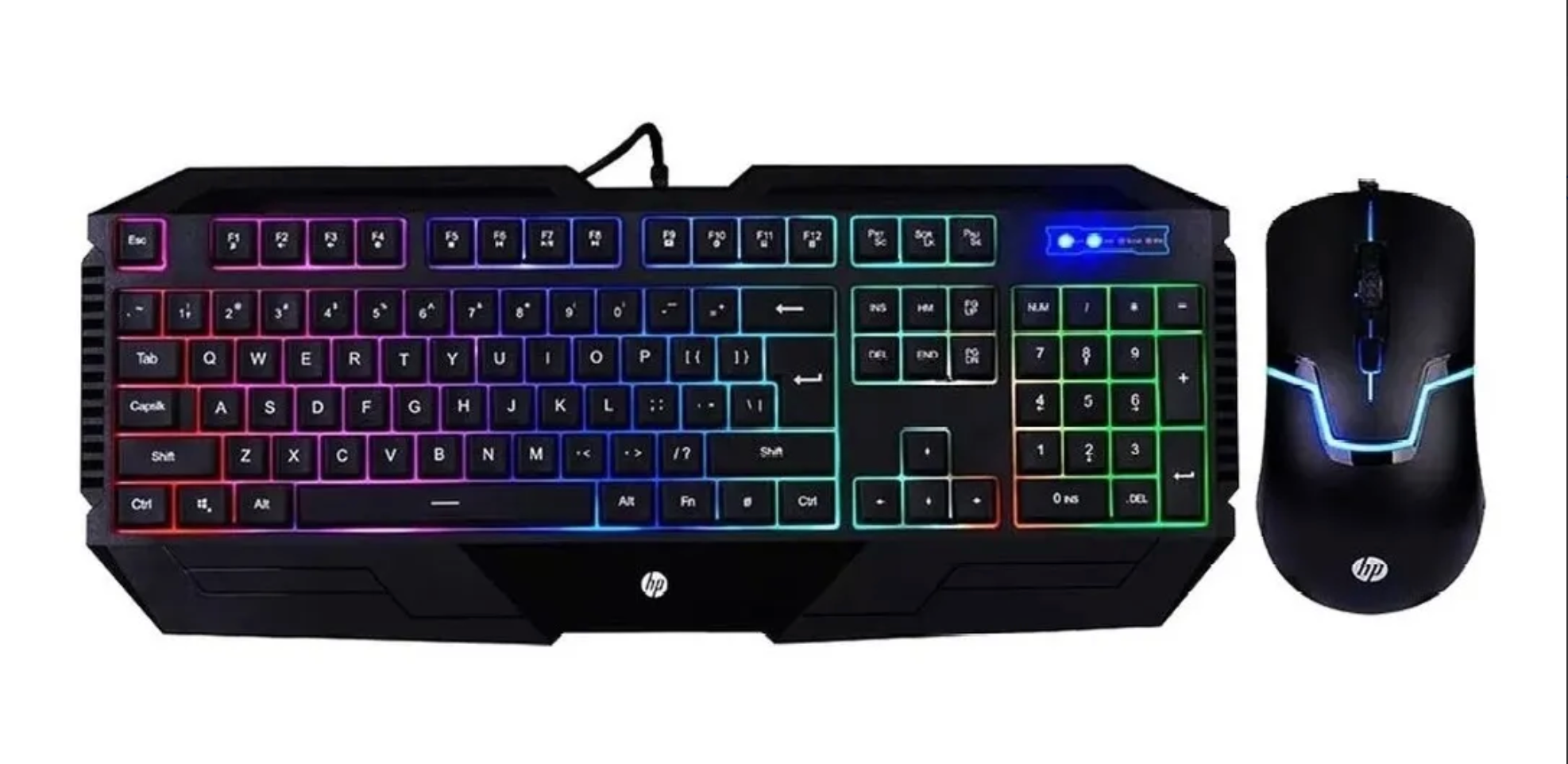 KIT Teclado y Mouse Gamer Mecánico HP GK1100 Español