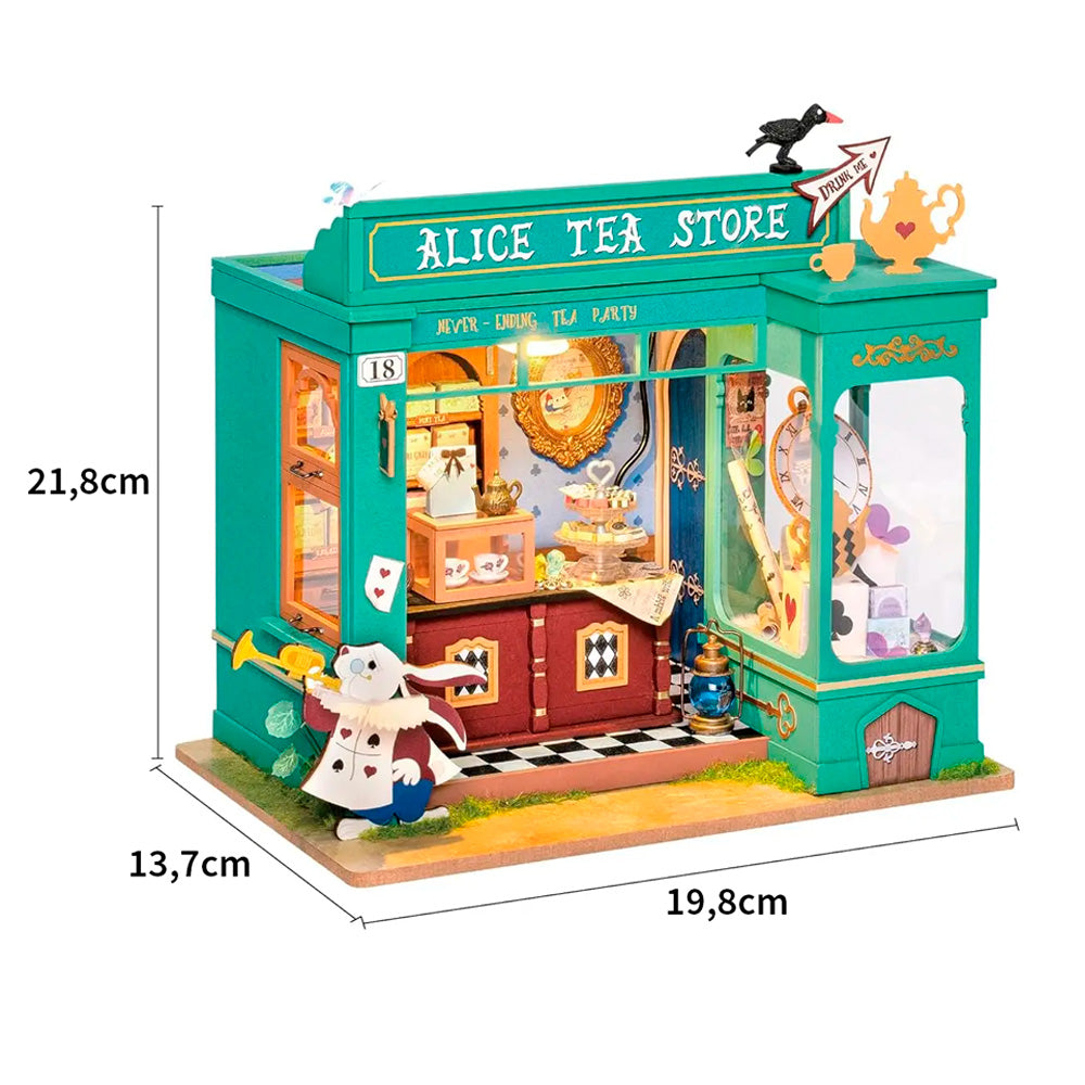 PUZZLE 3D MINIATURE HOUSE ALICE'S TEA STORE | ROLIFE