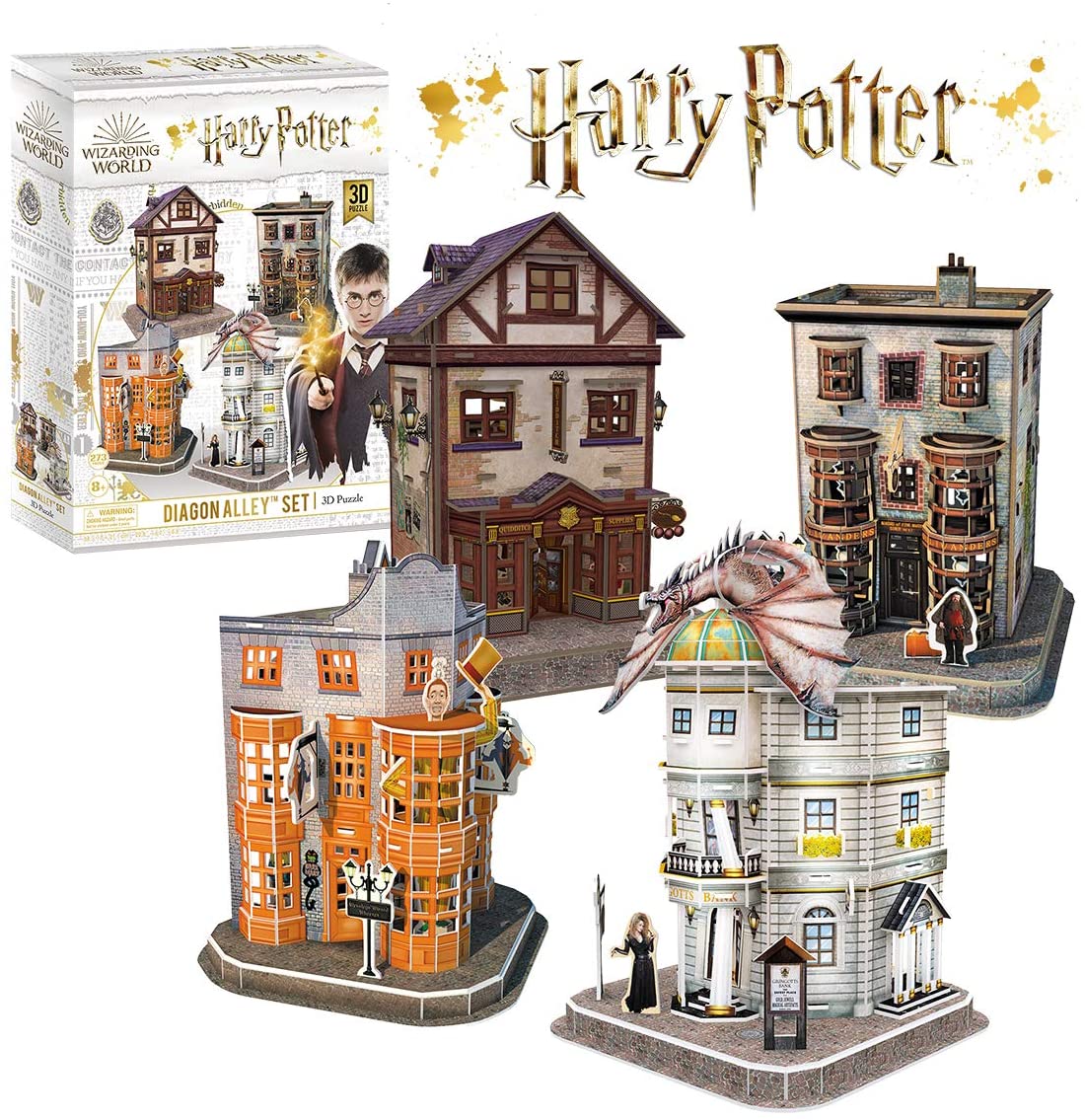 HARRY POTTER - DIAGON ALLEY SET CUBICFUN PUZZLE 3D