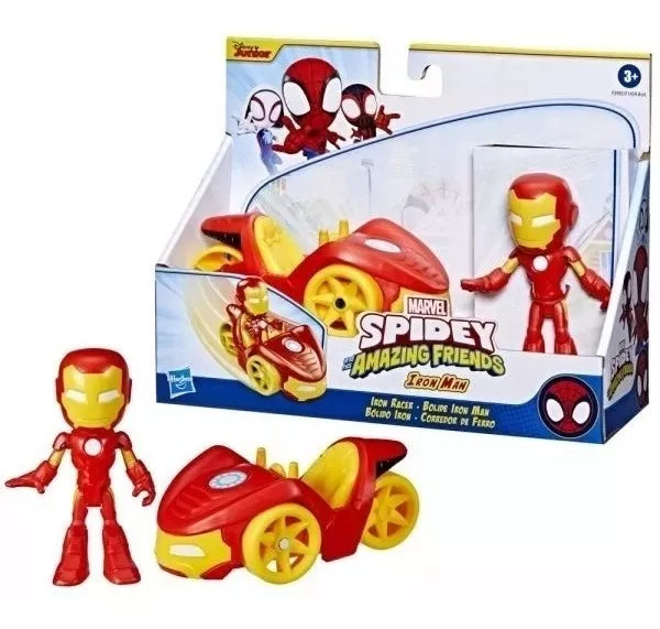 FIGURA SPIDEY IRON-MAN CON MOTO