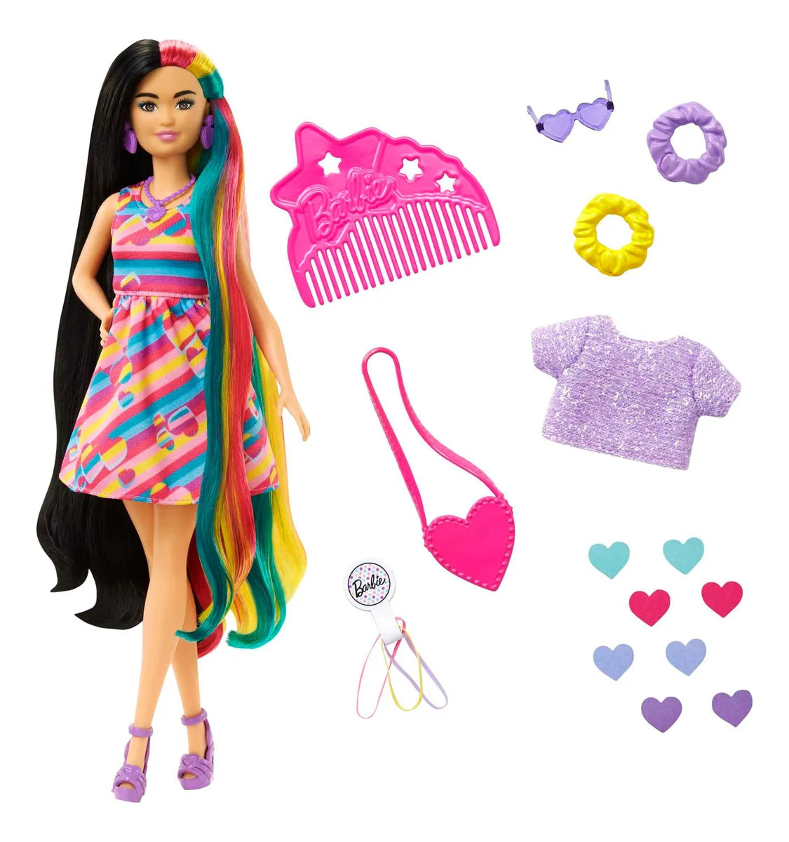 BARBIE CABELLO EXTRA LARGO FUN & FANCY HAIR ARCOIRIS | MATTEL