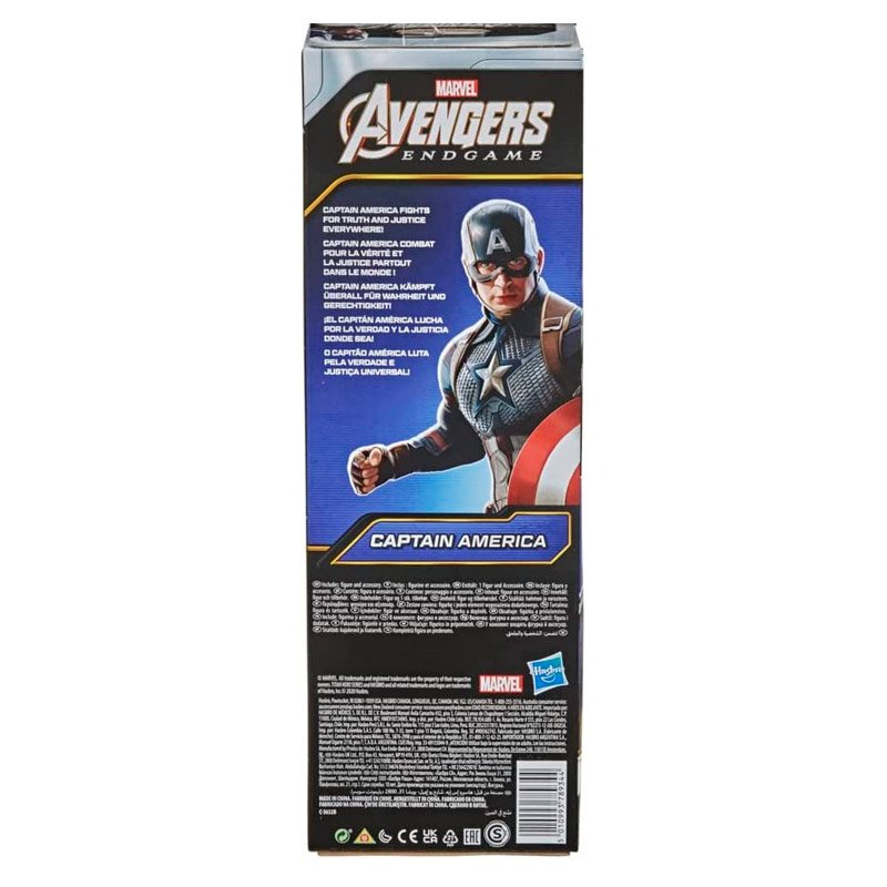 FIGURA CAPITÁN AMÉRICA TITAN HERO 30CM | AVENGERS - IRION Juguetería - 