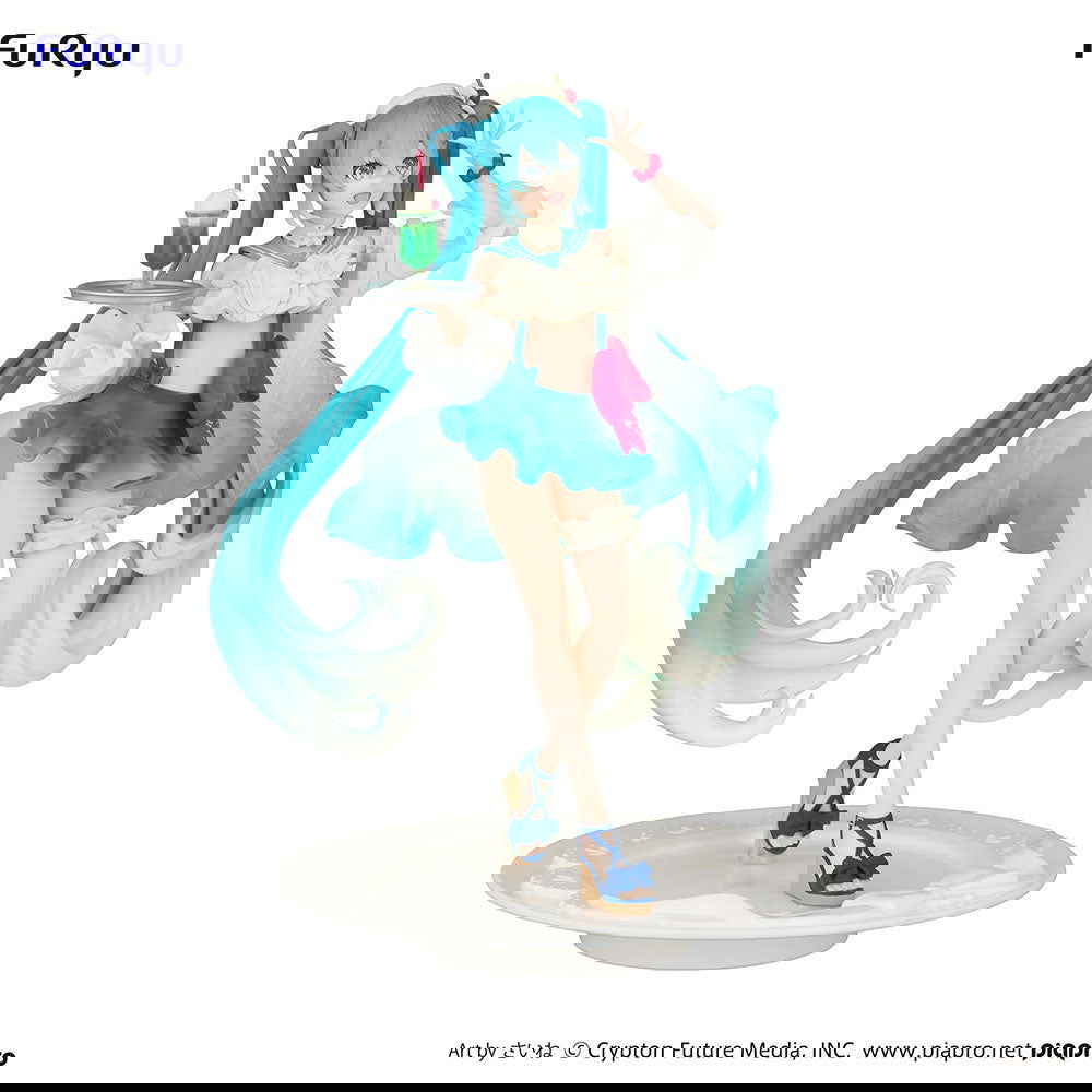 FIGURA EXCEED CREATIVE FIGURE HATSUNE MIKU SWEETSWEET SERIES MELON SODA FLOAT - IRION Juguetería - 