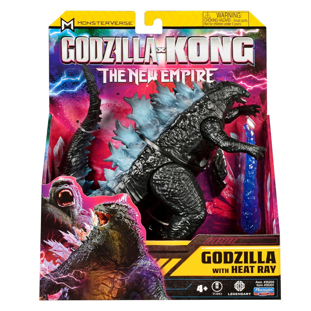FIGURA GODZILLA CON HEAT RAY GODZILLA VS KONG | PLAYMATES - IRION Juguetería - 