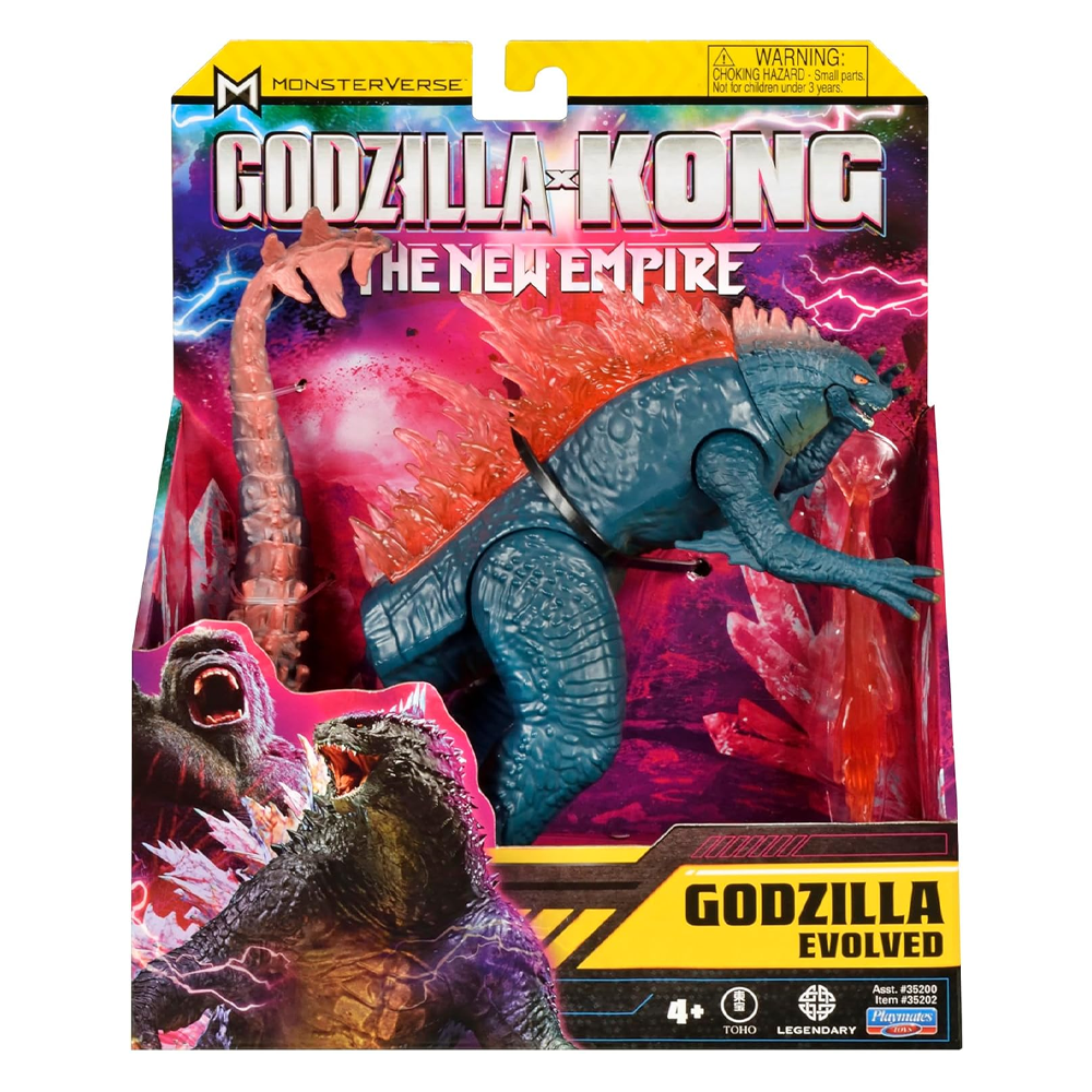 FIGURA GODZILLA EVOLVED HEAT RAY GODZILLA VS KONG | PLAYMATES - IRION Juguetería - 