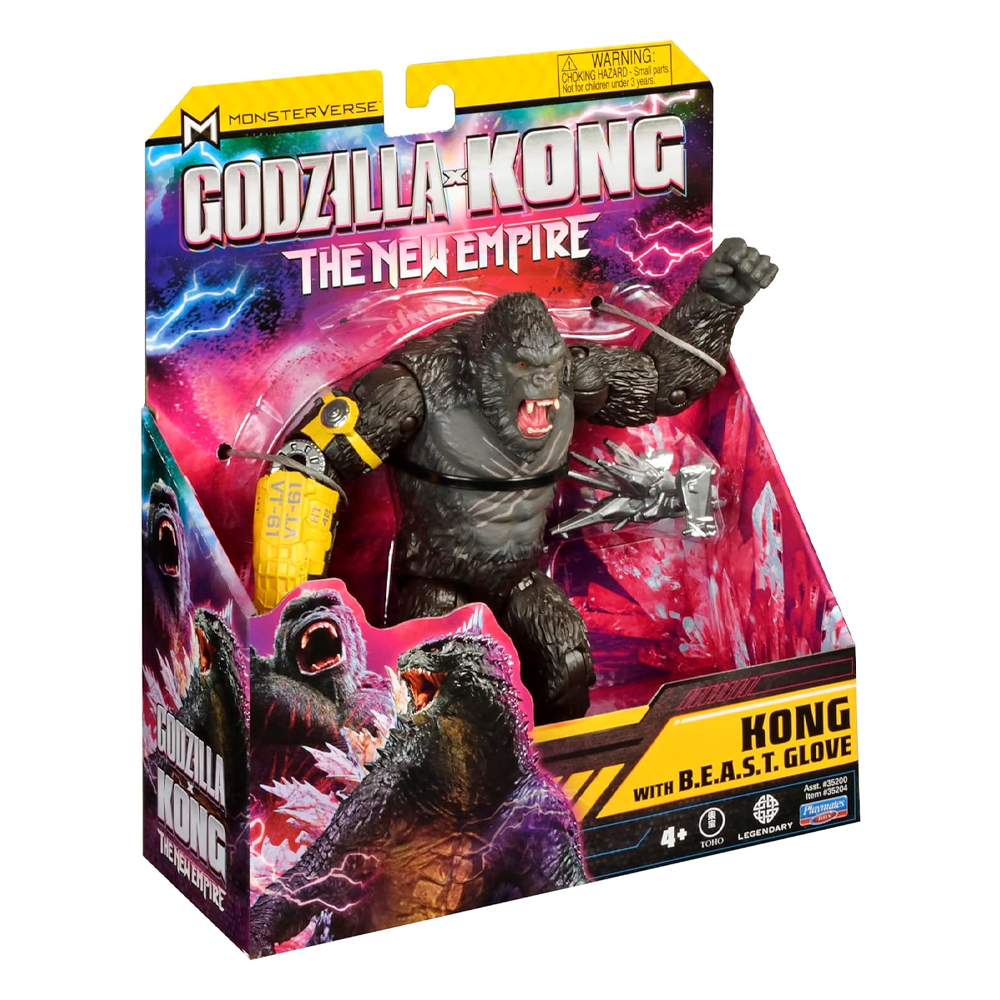 FIGURA KONG Y GUANTE B.E.A.S.T. GODZILLA VS KONG | PLAYMATES - IRION Juguetería - 