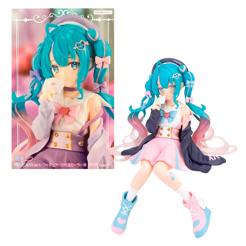 FIGURA NOODLE STOPPER HATSUNE MIKU LOVE SAILOR GREY COLOR VER