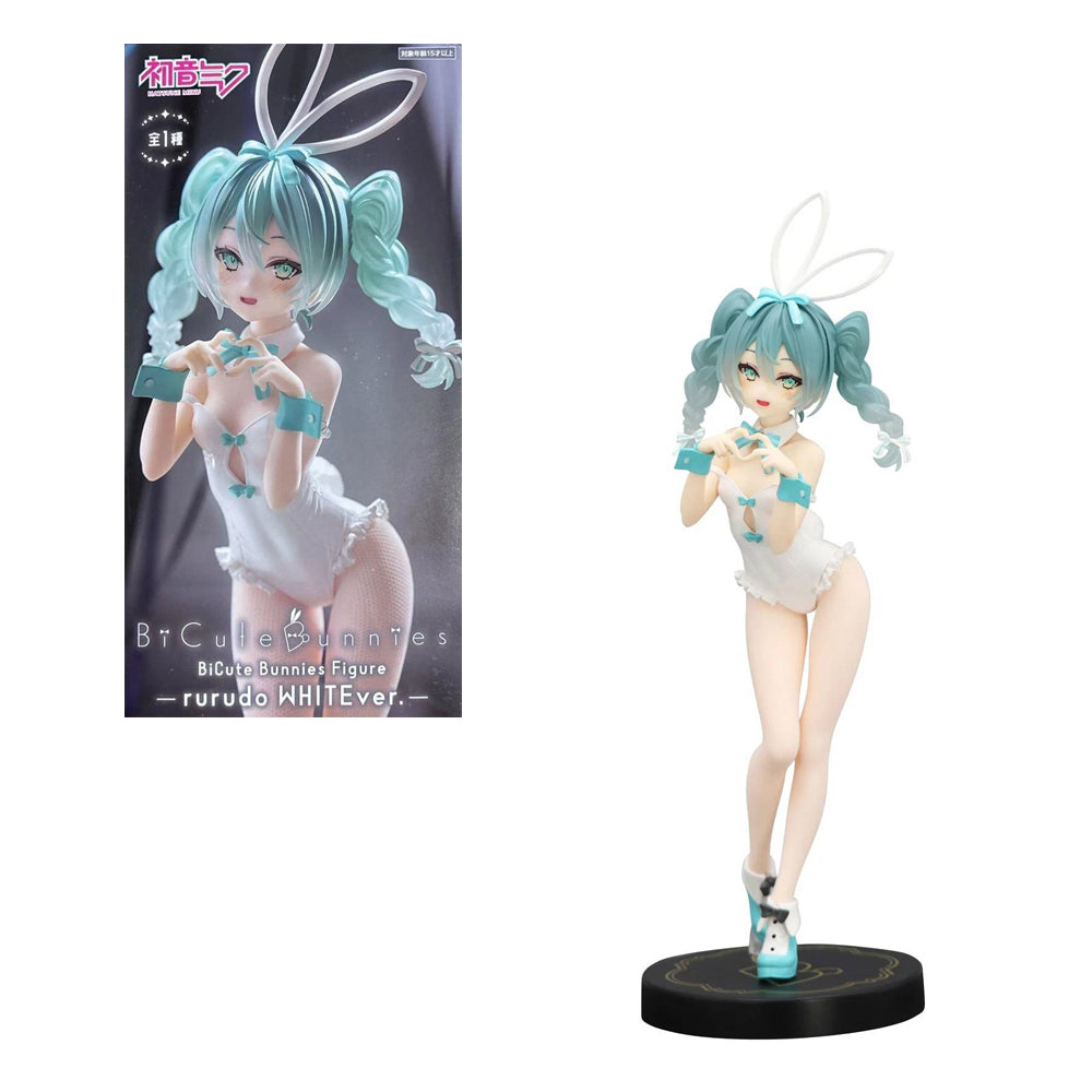 FIGURA BICUTE BUNNIES HATSUNE MIKU RURUDO WHITE COLOR VER.