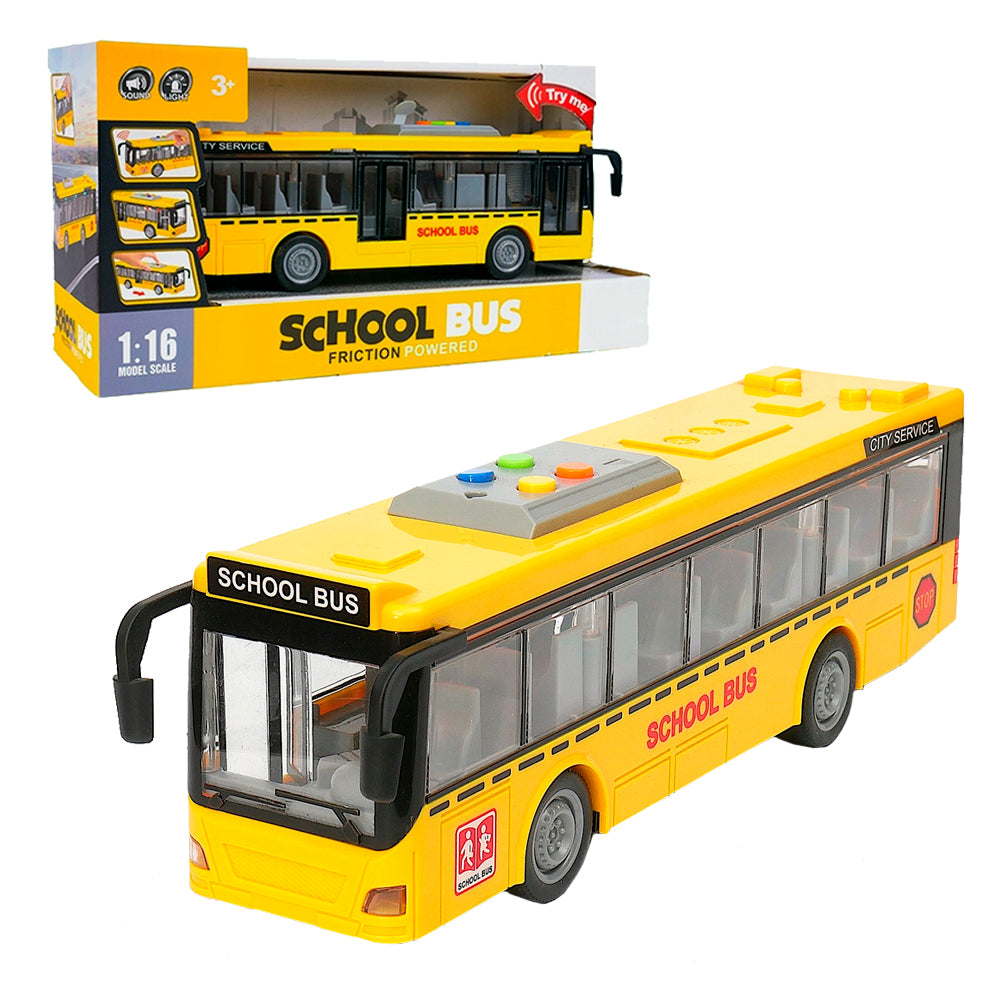 VEHÍCULO BUS ESCOLAR AMARILLO ELECTRÓNICO