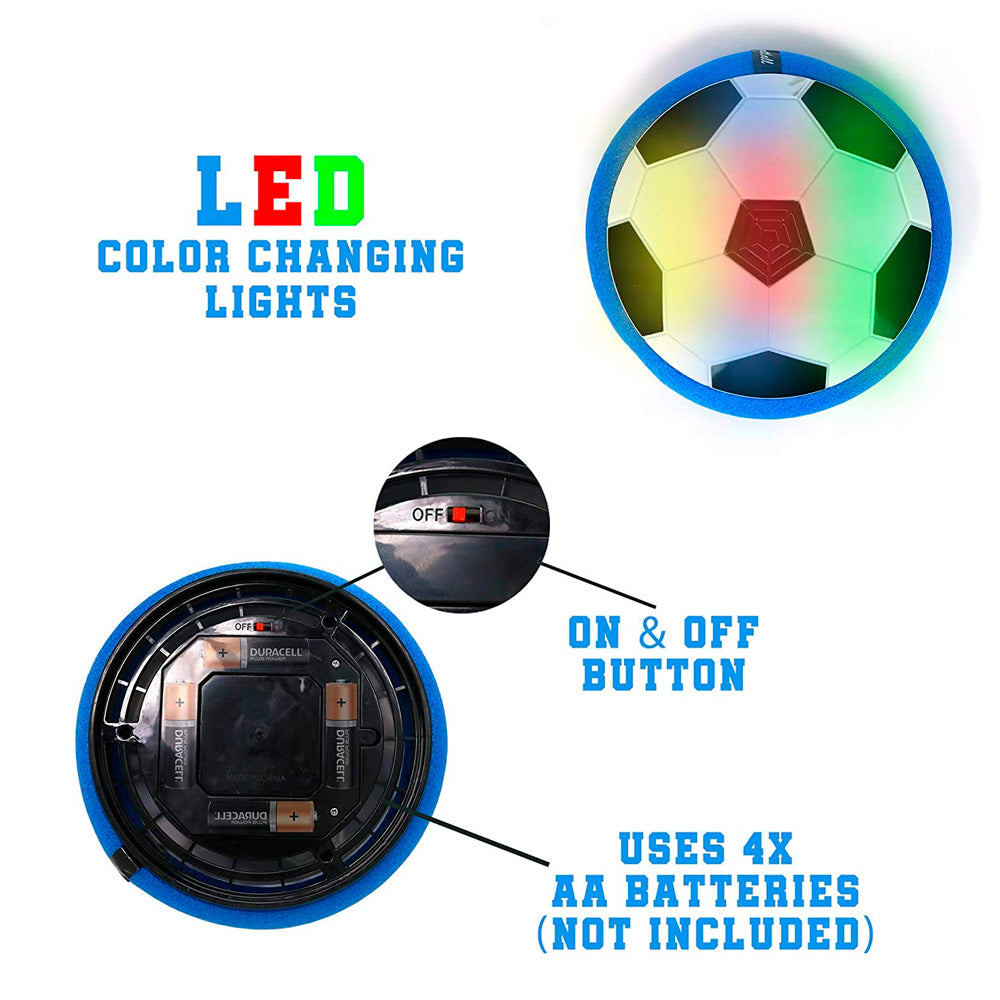 SET DE FÚTBOL ARCO Y PELOTA HOVERBALL LED