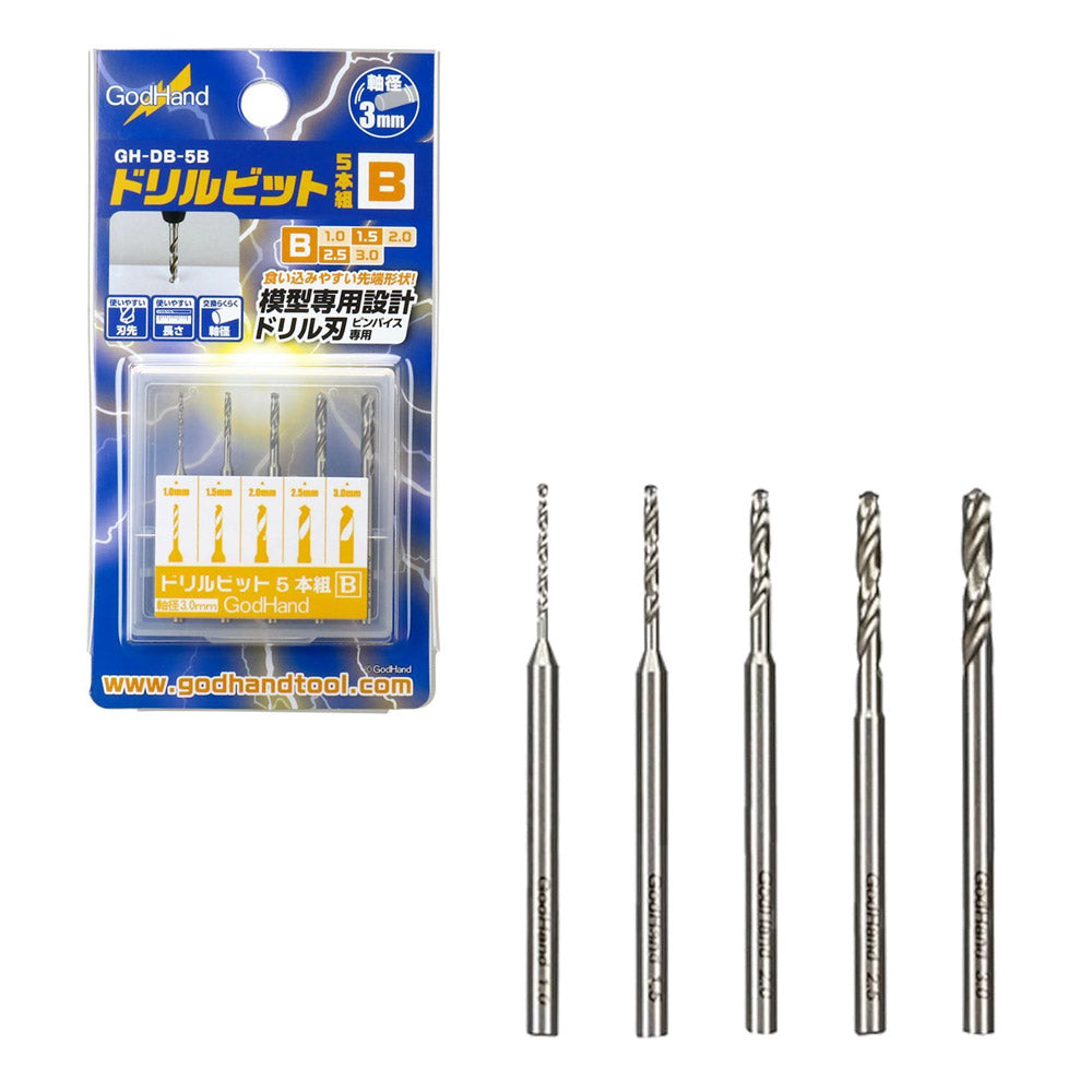 GOD HAND DRILL BIT SET OF 5 (B) PUNTAS