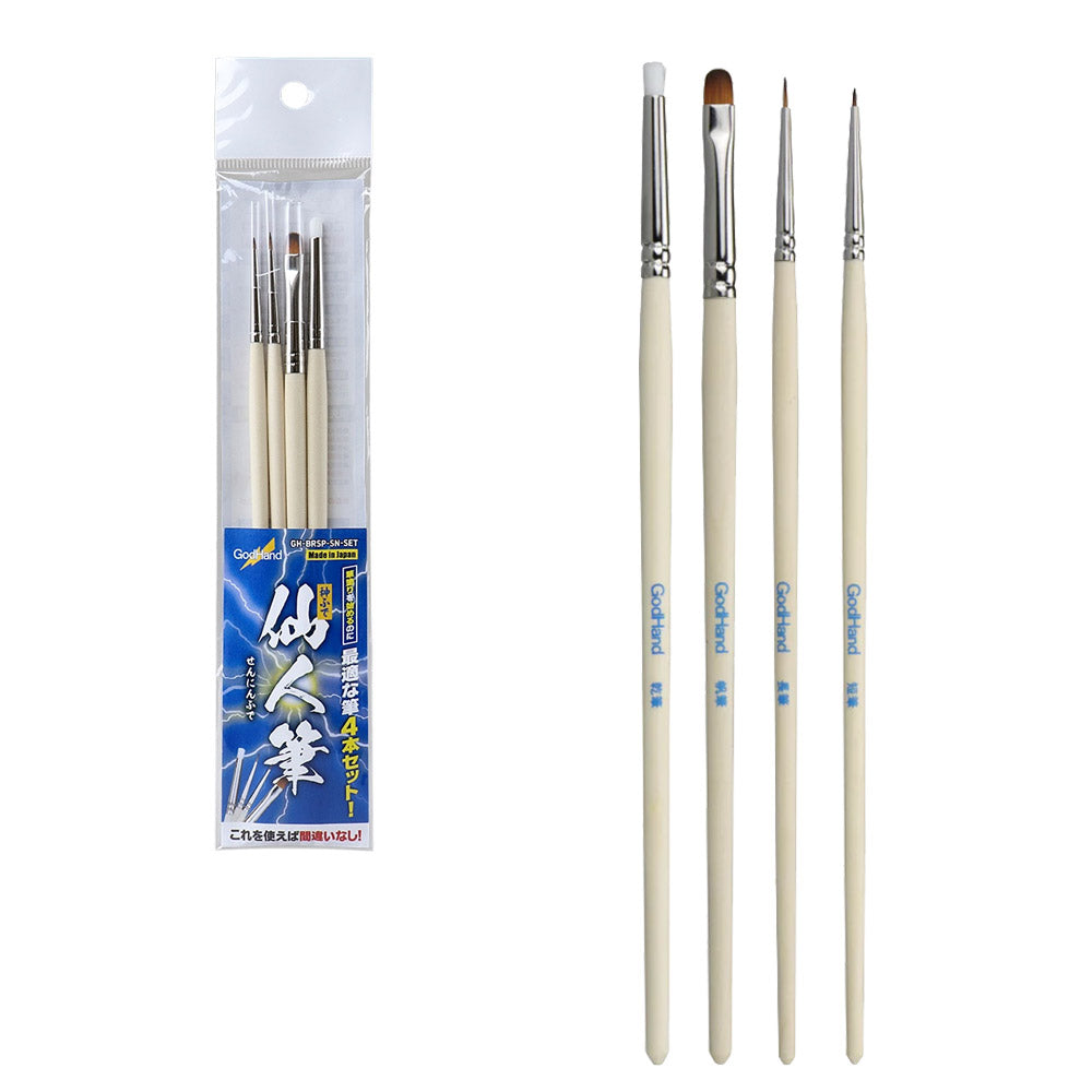 GODHAND BRUSHWORK SEMI-PRO 4 SET DE 4 PINCELES