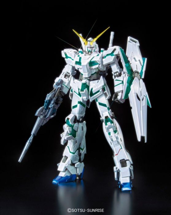 BANDAI MG MOBILE SUIT UNICORN GUNDAM TITANIUM FINISH RED/GREEN TWIN FRAME EDITION - IRION Juguetería - 