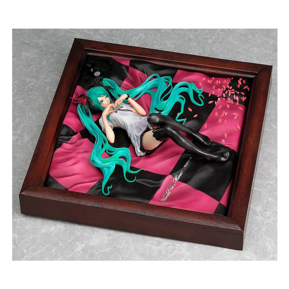 FIGURA SUPERCELL FEAT. HATSUNE MIKU WORLD IS MINE (BROWN FRAME) 1/8