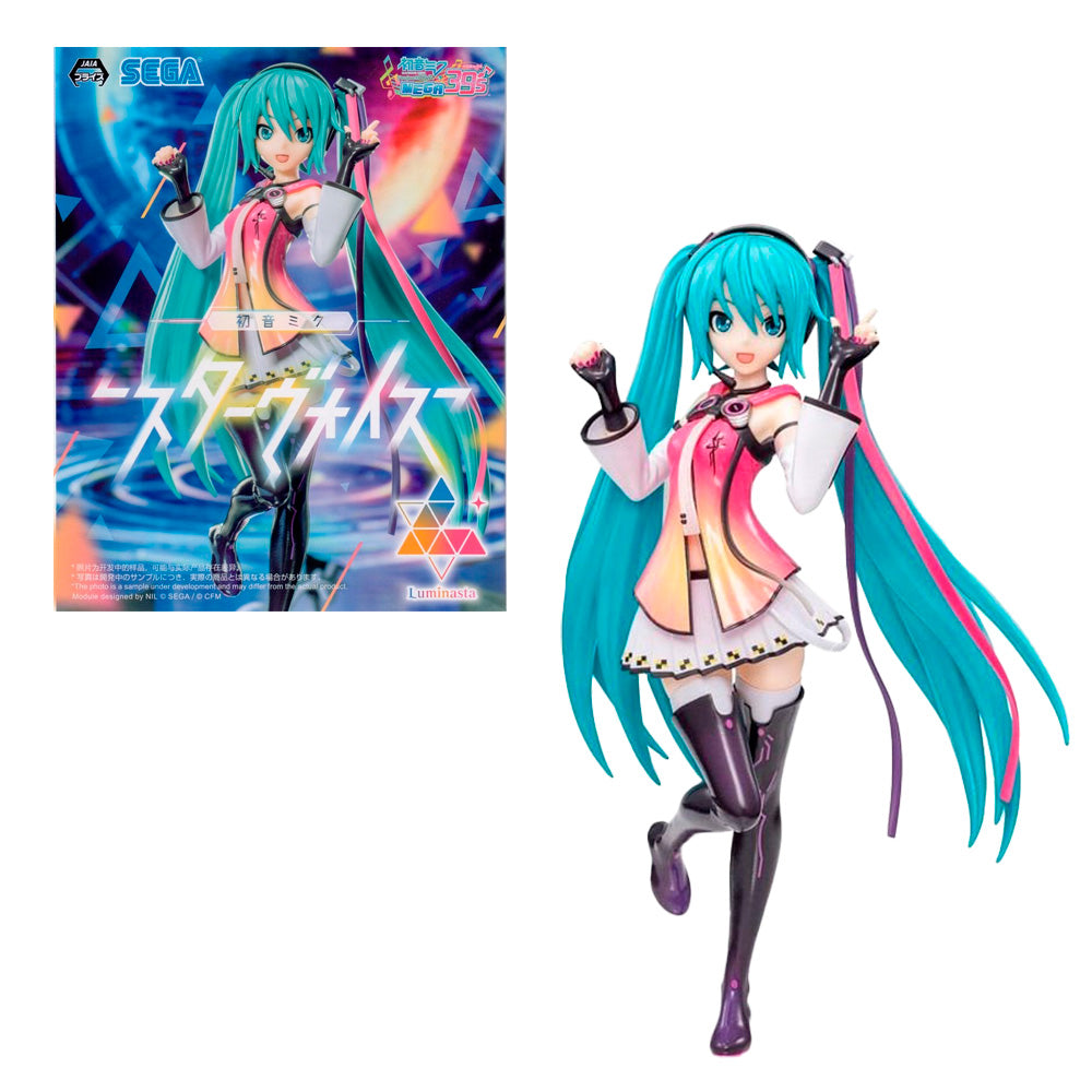 FIGURA LUMINASTA PRIZE HATSUNE MIKU PROJECT DIVA MEGA39'S STAR VOICE VER.