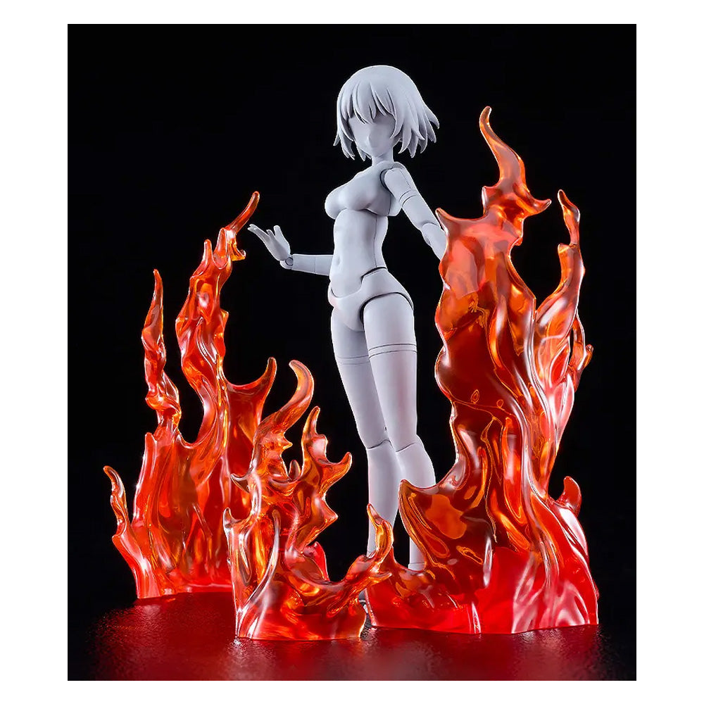MAQUETA THE SIMPLE EFFECT FLAMES RED