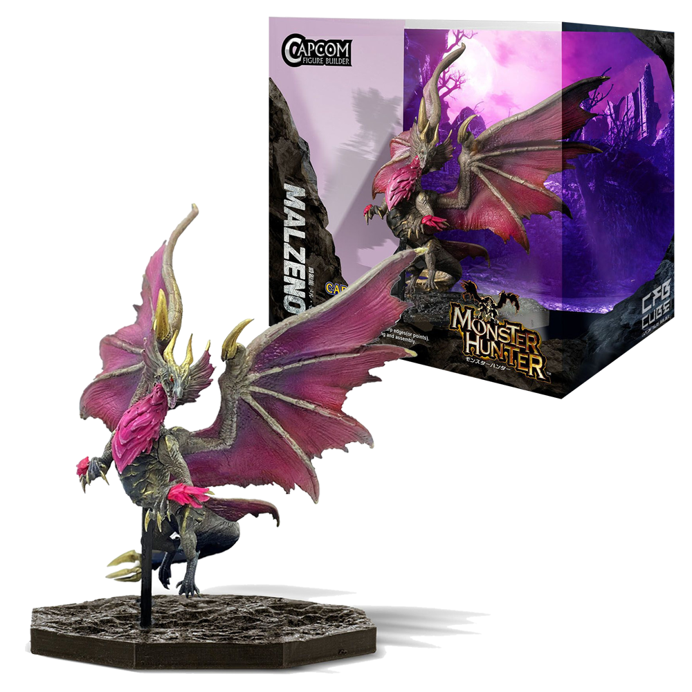 FIGURA MONSTER HUNTER CUBE SILVER DUKE DRAGON MALZENO