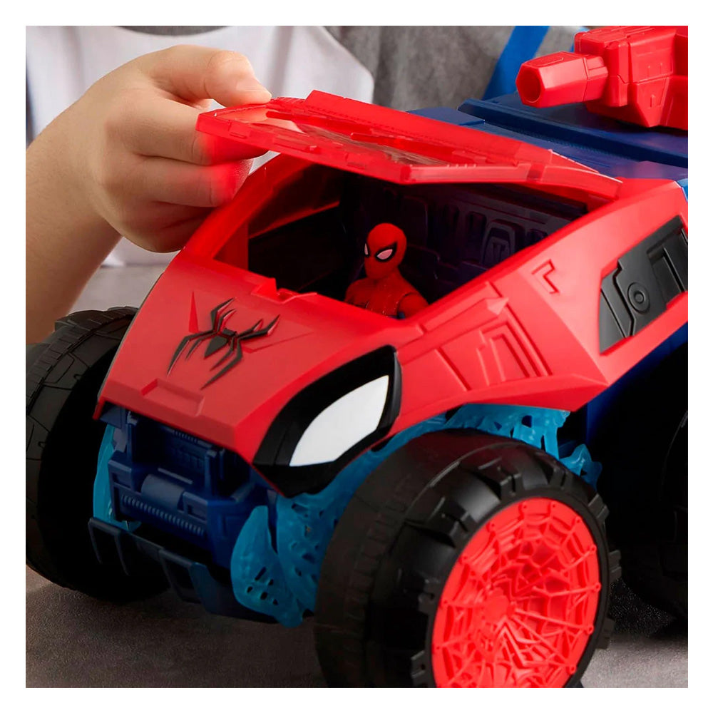 VEHÍCULO SUPERTANQUE MORDEDOR 2 EN 1 SPIDERMAN BRAND NEW DAY