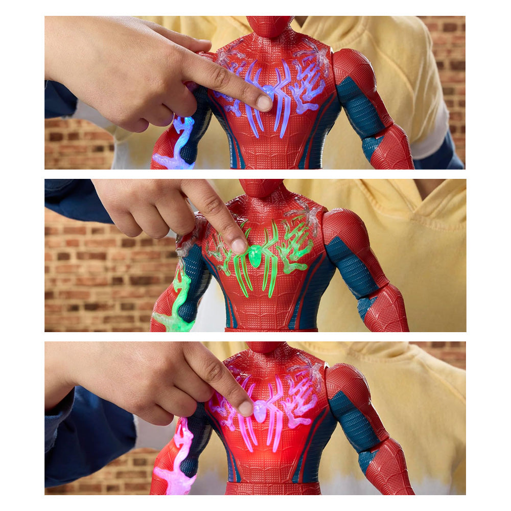 FIGURA SPIDER-MAN ENERGIZADO 36CM (CON LUZ Y SONIDO)