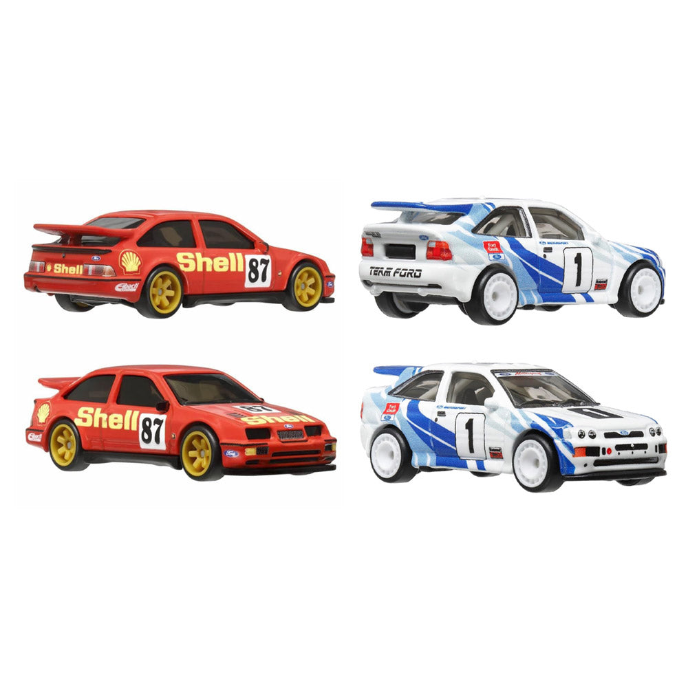 HOT WHEELS 2 PACK 93 FORD ESCORT RS COSWORTH AND 87 FORD SIERRA COSWORTH