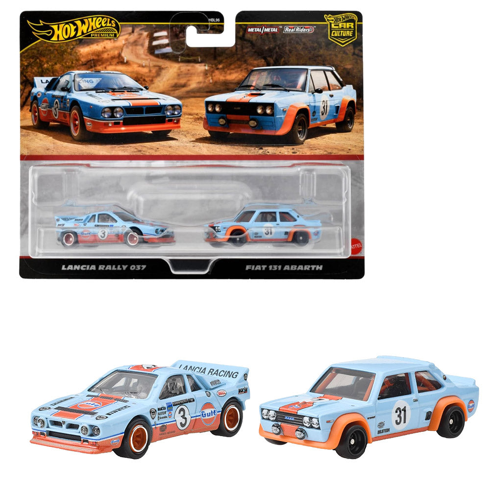 HOT WHEELS 2 PACK LANCIA RALLY 037 AND FIAT 131 ABARTH