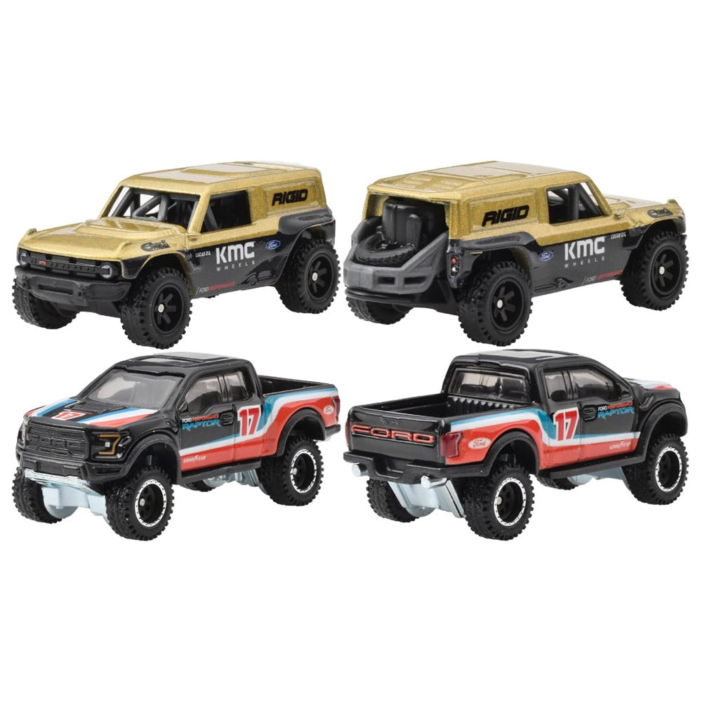 HOT WHEELS 2PACK FORD BRONCO R AND 17 FORD F-150 RAPTOR