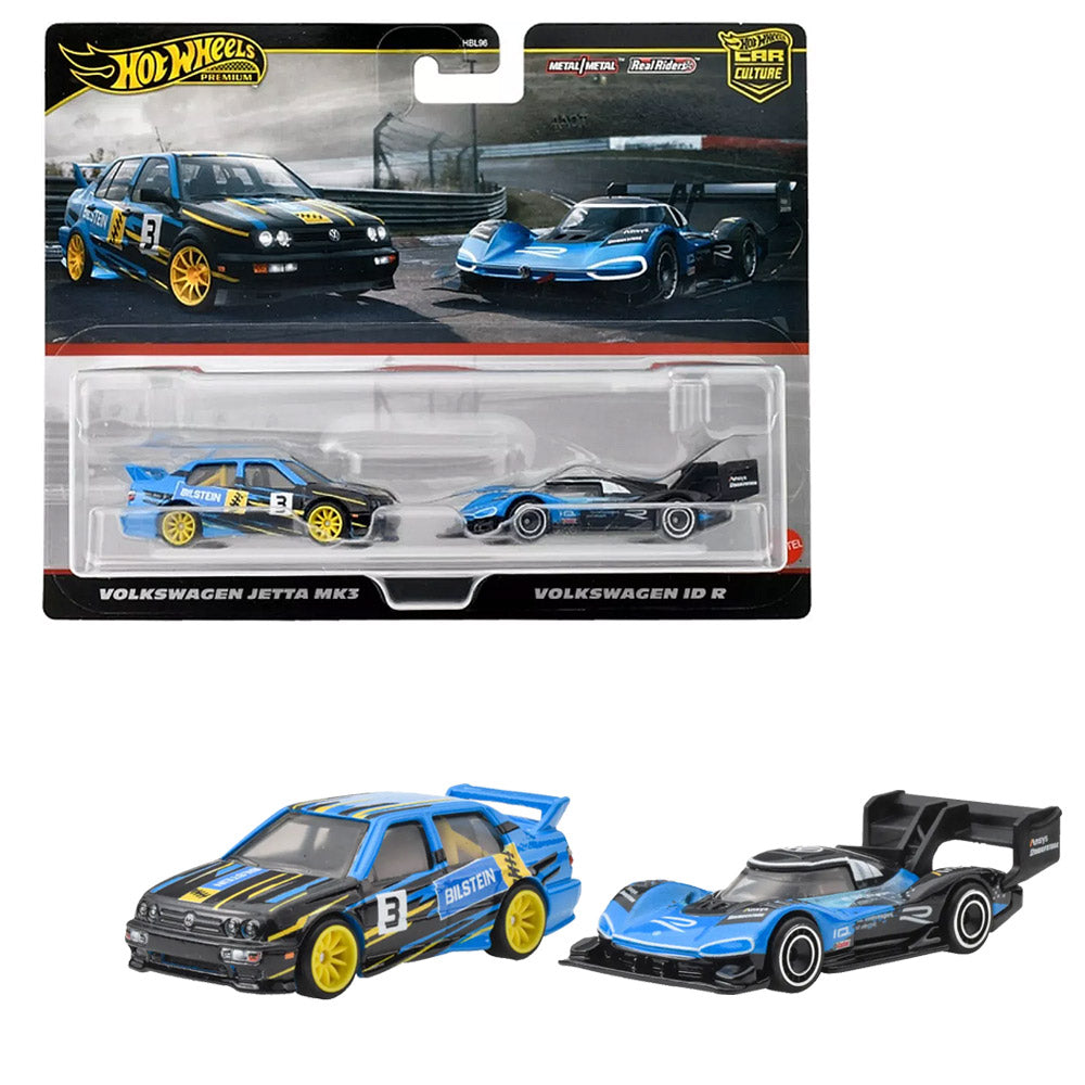 HOT WHEELS 2 PACK VOLKSWAGEN JETTA MK3 AND VOLKSWAGEN ID R