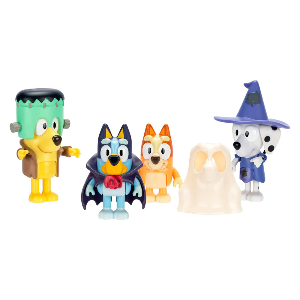 BLUEY Y SUS AMIGOS SET 4 FIGURAS HALLOWEEN | MOOSE