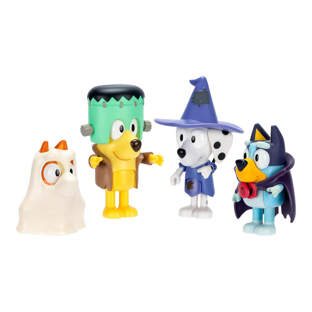 BLUEY Y SUS AMIGOS SET 4 FIGURAS HALLOWEEN | MOOSE