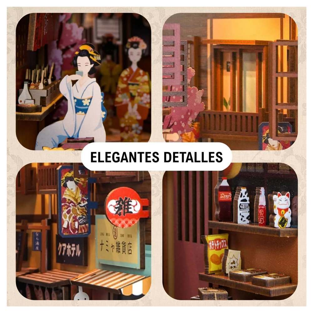SEPARADOR SUJETA LIBROS THE JAPANESE GROCERY STORE PUZZLE 3D | TONECHEER
