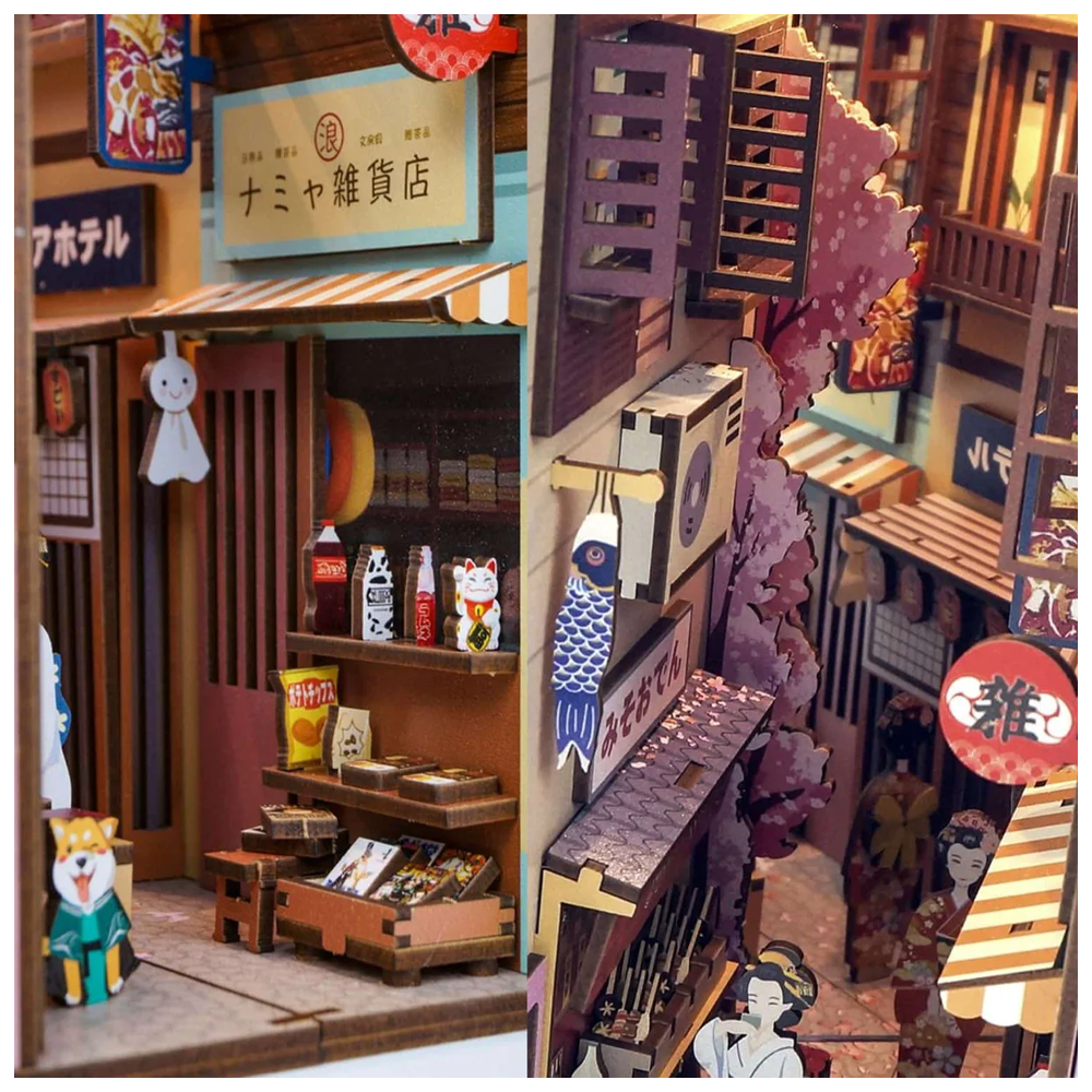 SEPARADOR SUJETA LIBROS THE JAPANESE GROCERY STORE PUZZLE 3D | TONECHEER