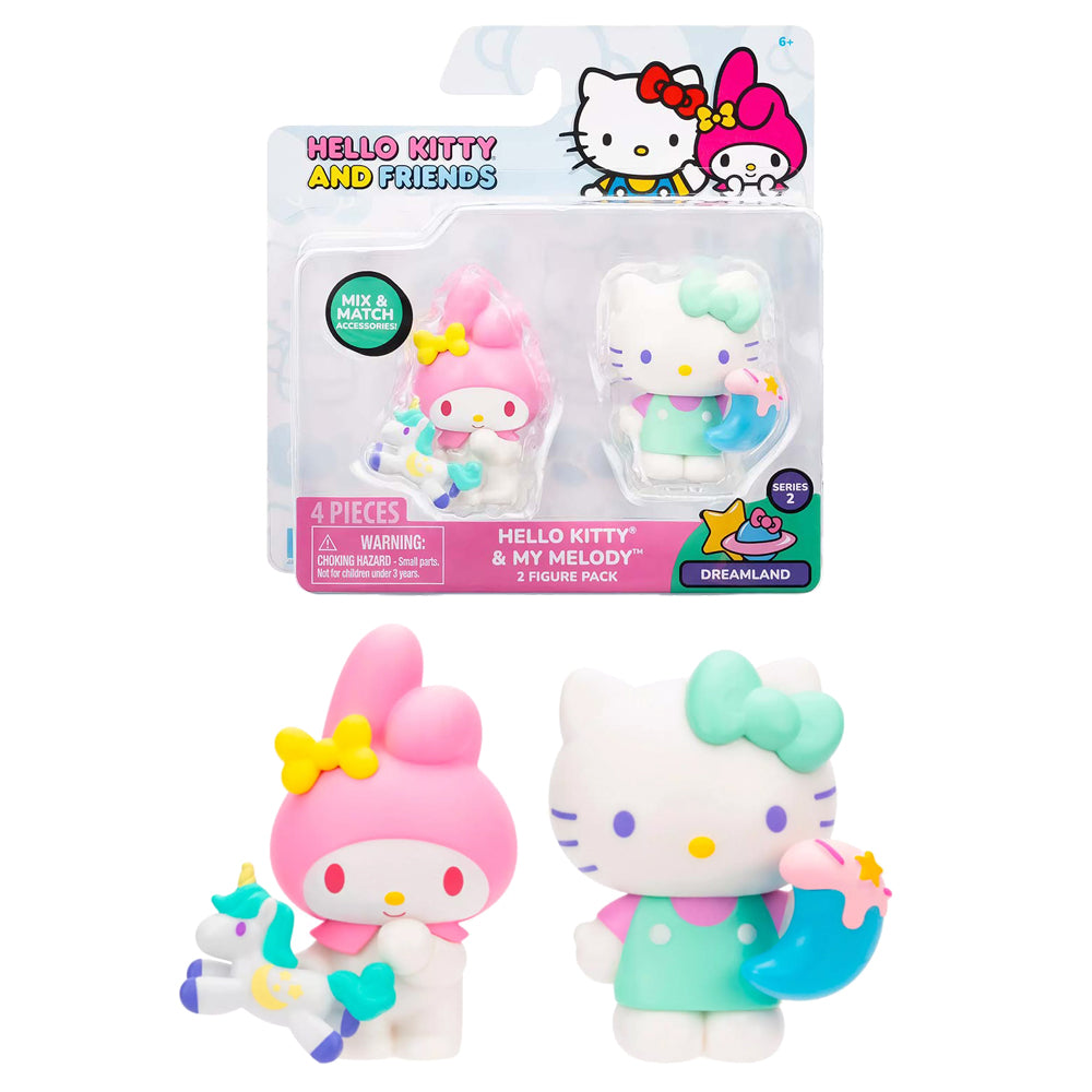 HELLO KITTY AND FRIENDS SERIE 2 HELLO KITTY Y MY MELODY SET Q