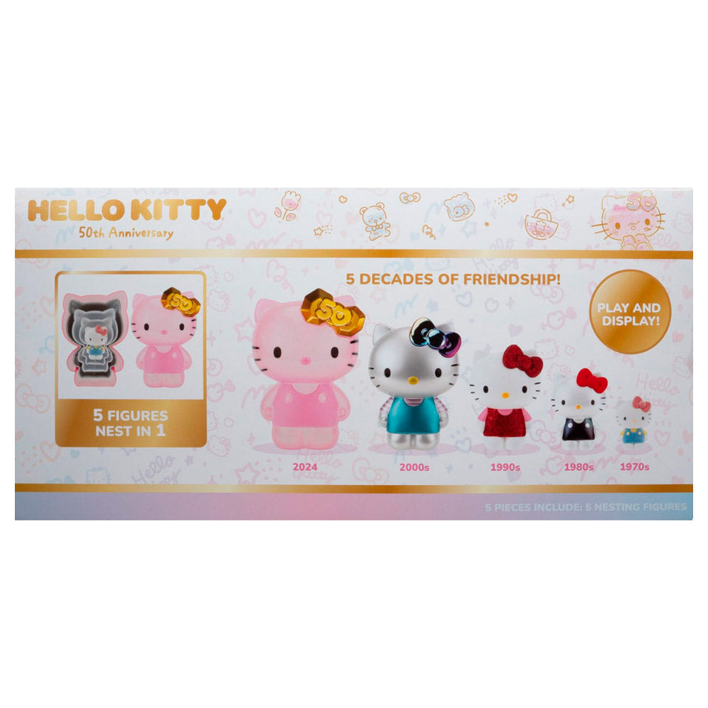 SET FIGURAS HELLO KITTY 50TH ANNIVERSARY