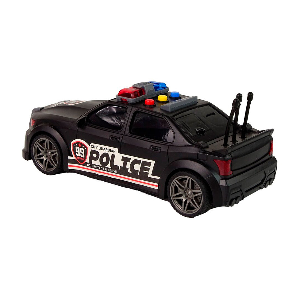 VEHÍCULO AUTO DE POLICÍA ELECTRÓNICO NEGRO | JSTOYS