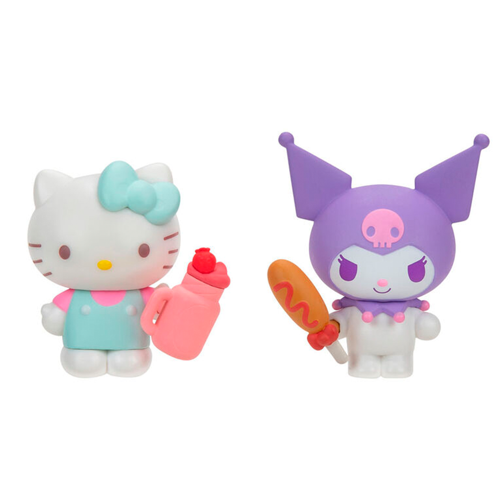 FIGURAS KUROMI Y HELLO KITTY SET A (2 UN) | JAZWARES