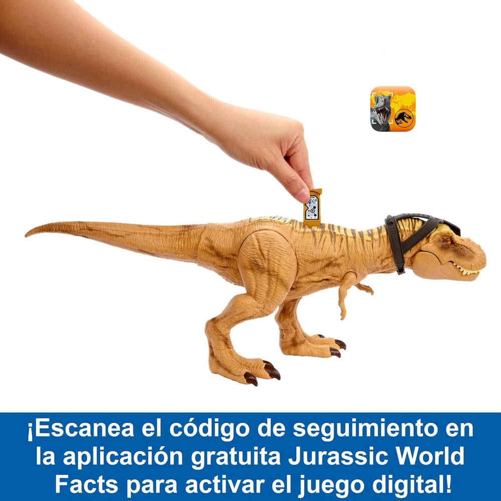 JURASSIC WORLD TYRANNOSAURUS REX MORDIDA DE CACERÍA