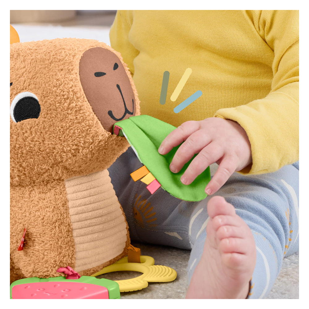PELUCHE PARA BEBÉS CAPIBARA ESTÍMULOS Y JUEGO | FISHER PRICE