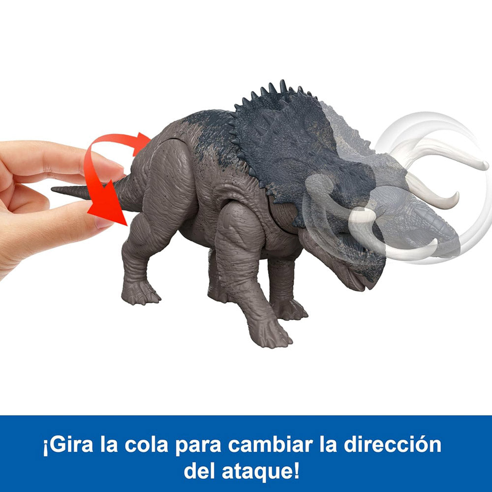 JURASSIC WORLD NASUTOCERATOPS RUGIDO SALVAJE